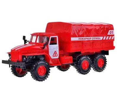 Машина Пожарная служба (свет,звук)в коробке открываются двери,фургон,капот;свет фар,звук мотора 9464B