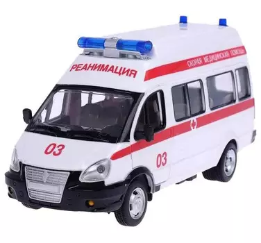 Машина Скорая помощь инерц.на бат(звук/свет)в кор 9707-B