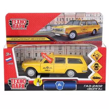 Машина Технопарк ГАЗ-2402 "Волга" Такси 12 см 2402-12SLTAX-YE