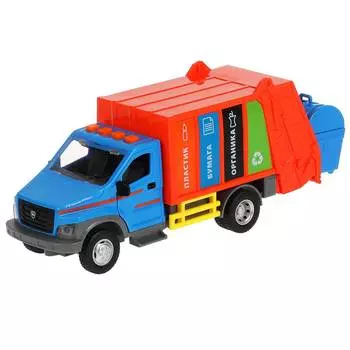 Машина Технопарк "Газон Next" мусоровоз 22 см, свет-звук, арт.GAZONGARB-22PL