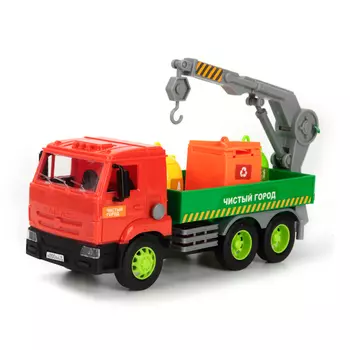 Машина Технопарк Камаз Мусоровоз инерц.,свет+звук 209438 WY309K