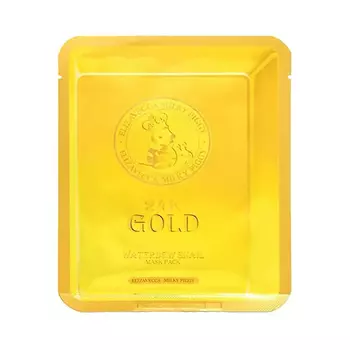 Маска для лица тканевая Elizavecca 24k Gold Water Dew Snail Mask Pack