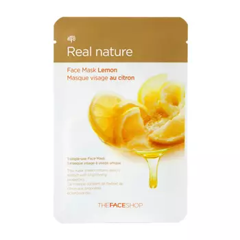 Маска для лица тканевая The Face Shop Real Nature Mask Sheet Lemon 2017