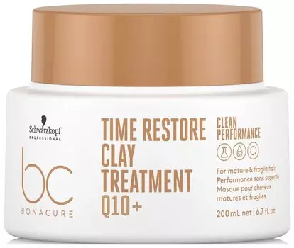 Маска-глина Schwarzkopf Professional BC Time Restore 200 мл