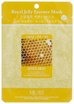 Маска тканевая для лица с маточным молочком Mijin Cosmetics Royal Jelly Essence Mask 23 г