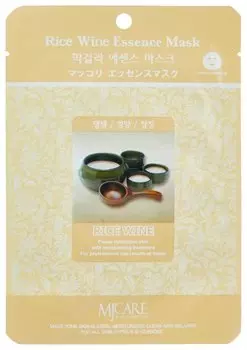 Маска тканевая для лица с рисовым вином Mijin Cosmetics Makgeolli Essence Mask 23 г