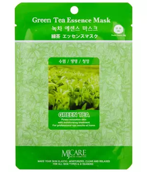 Маска тканевая для лица Зеленый чай Green Tea Essence Mask 23гр