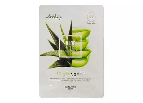 Маска тканевая Welcos Kwailnara Aloe Soothing Facial Mask