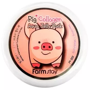 Маска-желе увлажняющая со свиным коллагеном FarmStay Collagen Aqua Piggy Jelly Pack, 100ml