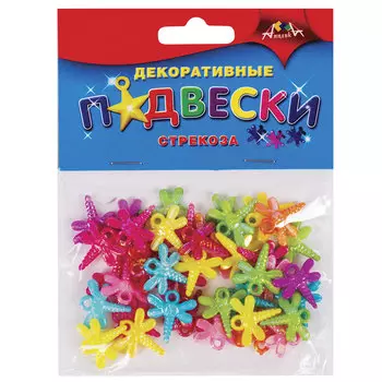 Материалы для творчества АППЛИКА Декоративные подвески, стрекозы, С2905, (6 шт.)