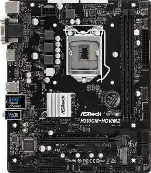 Материнская плата Asrock H310CM-HDV/M.2 Socket LGA1151 v2