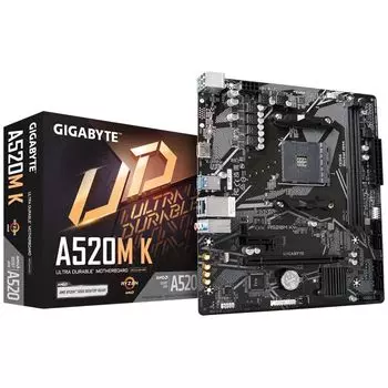 Материнская плата Gigabyte A520M K Soc-AM4