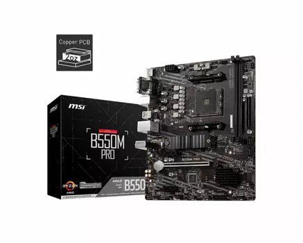 Материнская плата MSI B550 SAM4 MATX (B550M PRO)
