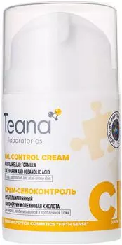 Матирующий мультиламеллярный крем-себоконтроль Teana с лактоферрином- диспенсер 50мл