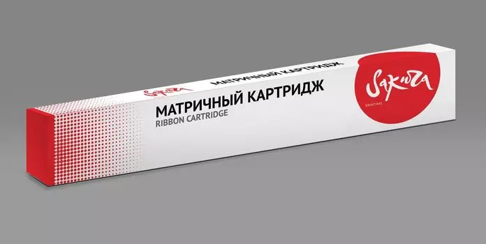 Матричный картридж SAKURA C13S015329BA для принтеров EPSON FX890/LQ590/LQ590K/LQ595K/LQ591/LQ590KII/LQ689/VP-880 SERIES, черный, 75 млн. символов