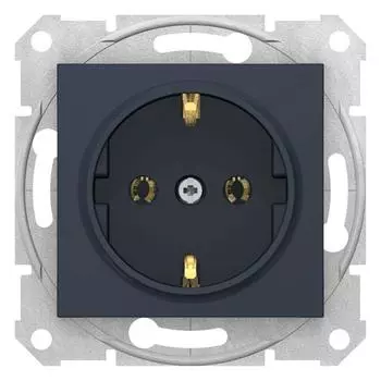 Механизм розетки 1-м СП Sedna без защ. шторок с заземл. графит SchE SDN3000570