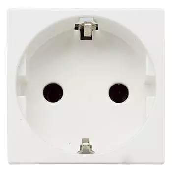 Механизм розетки Zenit 16А 250В защ. шторки с заземл. бел. ABB 2CLA228800N1101