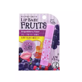 MENTHOLATUM Бальзам для губ со вкусом винограда и лесных ягод Lip Baby Fruits Grape &amp; Berry, 4,5 г