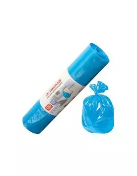 Мешки д/мусора 120л, синие, в рулоне 50шт, ПНД, 18мкм, 70х110см(±5%), стандарт, ЛАЙМА, 601797