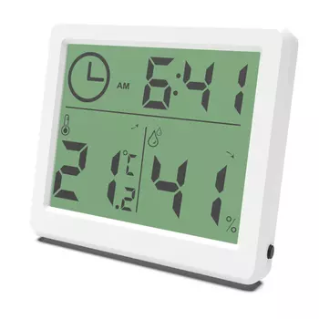 Метеостанция Ritmix CAT-041 White с термометром и гигрометром, часы