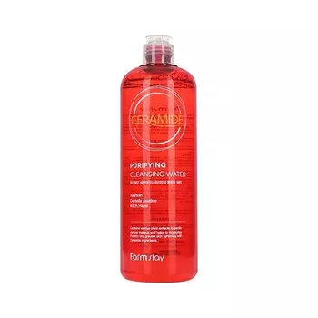 Мицеллярная вода с керамидами, 500мл, FarmStay FarmStay Ceramide Purifying Cleansing Water, 500ml