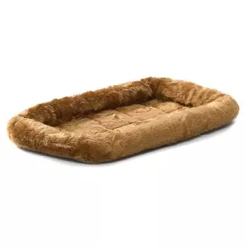 MidWest лежанка Pet Bed меховая 59х48 см коричневая