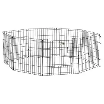 MidWest вольер Life Stages 8 панелей 61х61h см с дверью-MAXLock черный