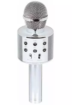 Микрофон Red line для караоке, серебристый
