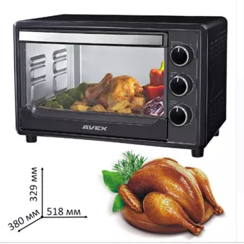 Мини-печь Avex TR 390 B черный