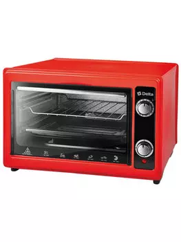 Мини-печь Delta D-0122 красный