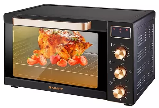 Мини-печь Kraft KF-MO 3506 KGLB черный/золотой