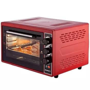 Мини-печь Kraft KF-MO 3804 KR красный