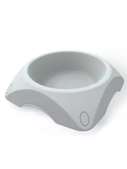 Миска пластиковая для собак BAMA PET 800 мл, белая