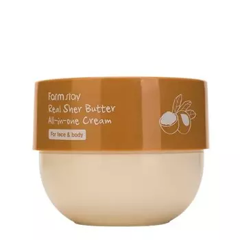 Многофункциональный крем с маслом ши FarmStay Real Shea Butter All-In-One Cream 300 мл