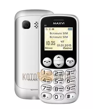 Мобильный телефон Maxvi B1 White
