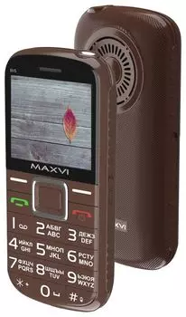 Мобильный телефон Maxvi B5 Brown уцененный (гарантия 14 дней)