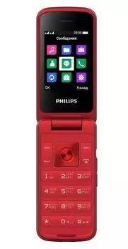 Мобильный телефон Philips Xenium E255 Red
