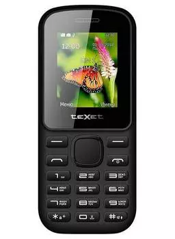 Мобильный телефон teXet TM-130 черный