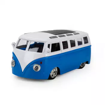 Модель "Автобус" 12,5 см металлическая инерционная,свет,звук FY8011-WB