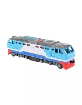 Модель "Локомотив" 30 см пластмассовая инерционная 4 кнопки LOCO-30PL-BU