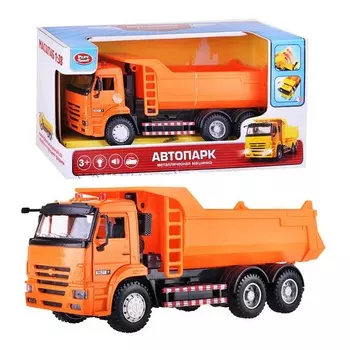 Модель машины"Камаз"металл.инерц.на бат(свет,звук)в коробке 9621A