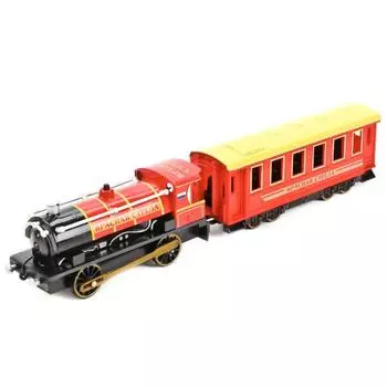 Модель "Паровоз с вагоном "Красная Стрела" металлич.инерцион 154613, Технопарк СТ10-038