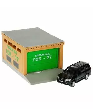 Модель пластик ГАРАЖ 20,5 см, LEXUS LX-570, желт, кор GАRАGЕSМА-20РL-LЕХ