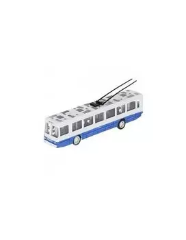 Модель пластик ТРОЛЛЕЙБУС 18см,открыв. двери, подвиж. дет. 2004I022-R2