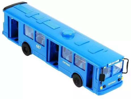 Модель свет+звук автобус 31см, пластик, открыв. двери в русс SB-18-38-BU-OB