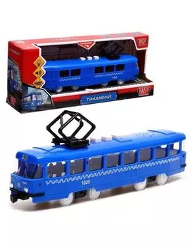 Модель "Трамвай Метрополитен" 21 см пластмассовая инерционн. TRAMOLD-22PLMOS-BU