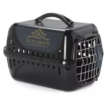 Moderna Luxurious переноска 49x32x30h см с металлической дверцей, черная