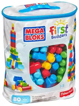 Мой первый конструктор Mega Bloks 80 деталей CYP72