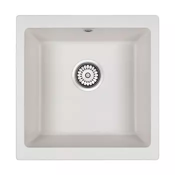 Мойка для кухни кварцевая Paulmark Brilon PM104546-WH белый