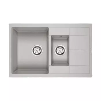 Мойка для кухни кварцевая Paulmark Feste PM237850-GR серый
